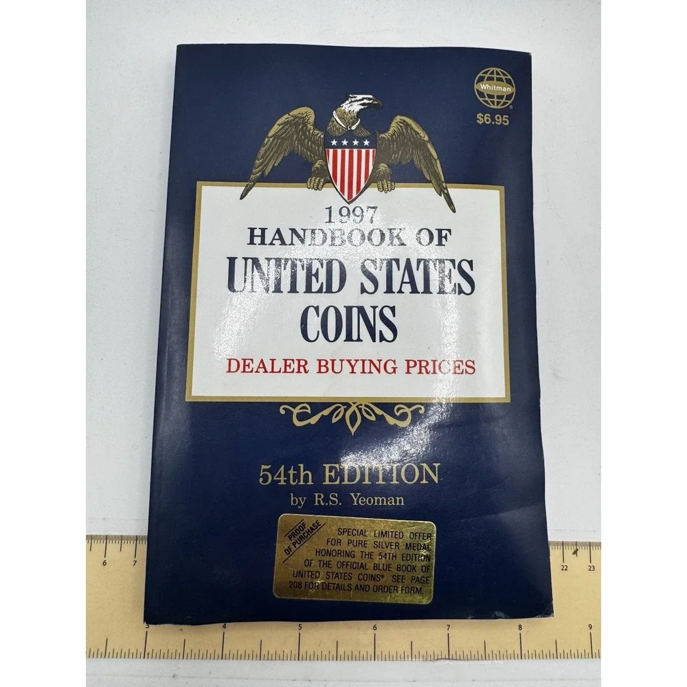1997 Blue Book Handbook United States Coins 54th Edition R.S. Yeoman Trade Paper